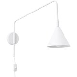 Nice Lamps Bela stenska svetilka z vtikačem Zylo – Cene
