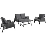 LOUNGE GARNITURA tkanina aluminij