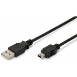 Digitus USB 2.0 priključni kabel [1x USB 2.0 utikač A - 1x USB 2.0 utikač Mini-B] 1 m Di Cijene
