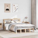 Maison Chic Posteljni okvir - Dvoposteljna postelja - Zakonska postelja brez vzmetnice 150x200 cm trdna borovina-J10953, (21764155) | Shoptok.si