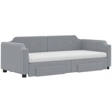  Dnevni krevet na razvlačenje svjetlosivi 80 x 200 cm od tkanine | shoptok.hr