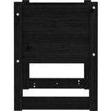 vidaXL Visoka greda črna 40x40x52,5 cm trdna borovina | Shoptok.si