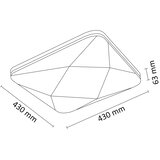  LED prigušiva plafonska lampa KASTOR sa daljinskim upravljačem LED/72W/230V | Eponuda.com