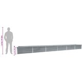  Povišena vrtna gredica od pocinčanog čelika 600x80x45 cm siva | shoptok.hr