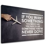 Motivirajuća zidna slika if you want something 100x150 cm | shoptok.hr