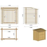 Ormar za bazen 1,20x0,89 m V.1,13 m | shoptok.hr