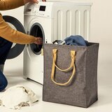 Rolser Siv tekstilni koš za perilo 53 l Laundry Hub Tweed – | Shoptok.si