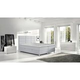 CARRYHOME POSTELJA Z VZMETNICO 140 cm x 200 cm , tekstil sivobež | Shoptok.si