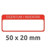 Avery Zweckform Etikete za označevanje inventarja, z za&amp;scaron;čitno folijo 50 x 20 mm rdeča Slike