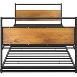  Okvir kreveta na razvlačenje crni metalni 90 x 200 cm | Eponuda.ba