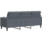  Trosjed s ukrasnim jastucima tamnosivi 180 cm baršunasti | shoptok.hr