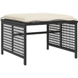  4-dijelni set vrtnih sofa od poliratana s jastucima staklo crni | Eponuda.com