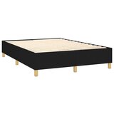  Krevet s oprugama i madracem crni 140x200 cm od tkanine | shoptok.hr