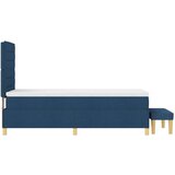  posteljni okvir z vzmetnico Set 2 Modra Tkanina 100 x 200 cm, (22067263) | Shoptok.si