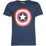 Majice s kratkimi rokavi CAPTAIN AMERICA LOGO Modra