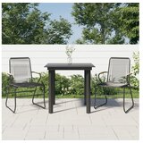  3-dijelni vrtni blagovaonski set od pvc ratana crni | shoptok.hr