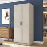 Hanah home BA258 ormar 90 × 210 × 57,5 cm, peščana Cene