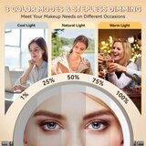 AUXMIR stensko LED kozmetično ogledalo z 1x/30x povečavo | Shoptok.si