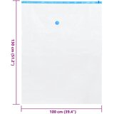  Vreće za spremanje 5 pcs Transparentne i plave 130 x 100 cm | shoptok.hr