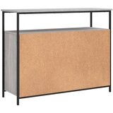  Komoda siva boja hrasta 100x35x80 cm od konstruiranog drva | Eponuda.com
