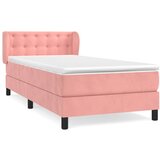Maison Chic Box spring postelja - Vzmetna postelja z vzmetnico roza 90x200 cm žamet SL7893, (21886459) Cene