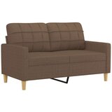  Sedežna garnitura z blazinami 3-delna rjavo blago | Shoptok.si