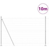  Vanjski Euro Ograda s Betonskom Podlogom 10 x 1,5 m Srebrna | shoptok.hr