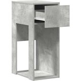 vidaXL Tower stalak za računalo s ladicom boja betona 30x44x74 cm | shoptok.hr