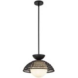  Alora Mood ALM-PERTH-P-BK - Luster na štapu PERTH 1xE27/60W/230V prečnik 37,5 cm crna | Eponuda.com