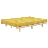 Karup Design Rumena sedežna garnitura iz rebrastega žameta 200 cm Lean – | Shoptok.si