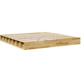 vidaXL posteljni okvir brez vzmetnice 180x200 cm masivni les hrast | Shoptok.si