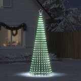 vidaXL Osvetljena novoletna jelka stožec 475 LED hladno bela 247 cm | Shoptok.si