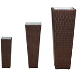  Vrtni set 3 pcs Metal - Smeđa | shoptok.hr