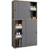 MID.YOU OMARA ZA ČEVLJE antracit, medeni hrast | Shoptok.si
