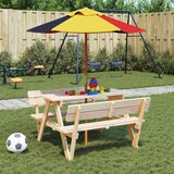  Vrtni suncobran za djecu s drvenim stupom Ø 120 x 140 cm | shoptok.hr