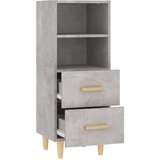  Komoda siva boja betona 34 5x34x90 cm od konstruiranog drvo | shoptok.hr