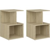  Noćni ormarići 2 kom boja hrasta 35x35x55 cm konstruirano drvo | shoptok.hr