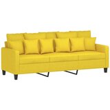  3-dijelni set sofa s jastucima svjetložuti od tkanine | shoptok.hr