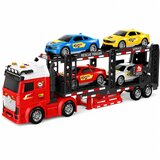  Lora Transporter Tow Truck with 4 Cars Lights Sounds | Shoptok.si