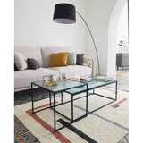 Kave Home Crni stakleni stolići za kavu u setu 2 kom 55x100 cm Akemi – | shoptok.hr