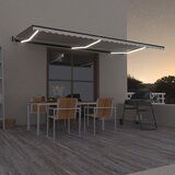 vidaXL avtomatska tenda LED + senzor 600x350 cm krem Cene