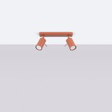 Nice Lamps Opečnato oranžna stropna svetilka 6x30 cm Etna – | Shoptok.si