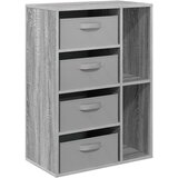  Kreveta s ladicama Siva Sonoma 60 x 33,5 x 84 cm | shoptok.hr
