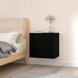 vidaXL Zidni noćni ormarić crni 50 x 36 x 47 cm | shoptok.hr