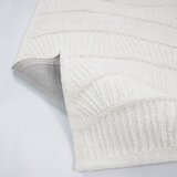 Flair Rugs Bijeli ručno rađen tepih od mješavine vune 160x230 cm Sculptured Wave – | shoptok.hr