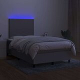  Krevet s oprugama i madracem LED svjetlosivi 120x190 cm tkanina | shoptok.hr