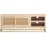 TV ormarić 110 x 30 x 40 cm od masivnog drva manga i željeza | shoptok.hr