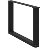  Noge za klub stolić U-oblik 2 kom Crne 60 x (42-43) cm Čelik | shoptok.hr