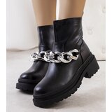 Gemre Black ankle boots on a high sole Alide Cene