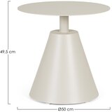 BIZZOTTO Okrugao vrtni stolić aluminijski ø 50 cm Aloha – | shoptok.hr